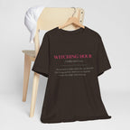Witching Hour Definition Tee — Gothic Witchy Halloween T‑Shirt