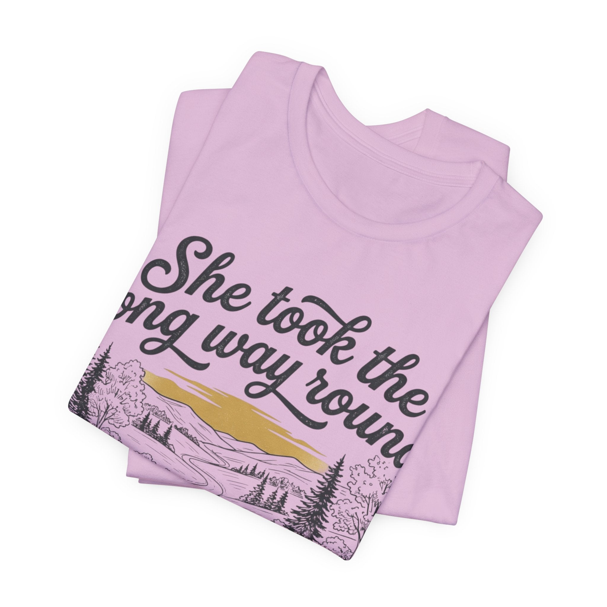 She Took the Long Way Round, No Regrets T-Shirt