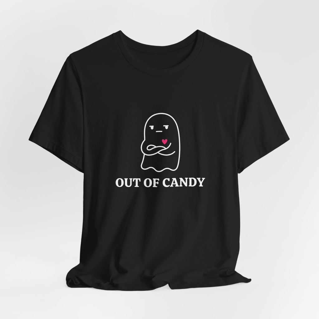 Out of Candy Ghost T-Shirt — Cute Halloween Graphic Tee