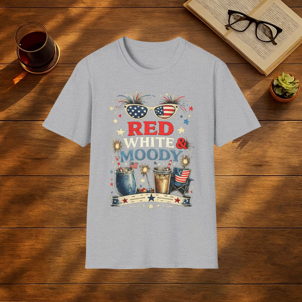 Red, White & Moody Sunglasses T-Shirt