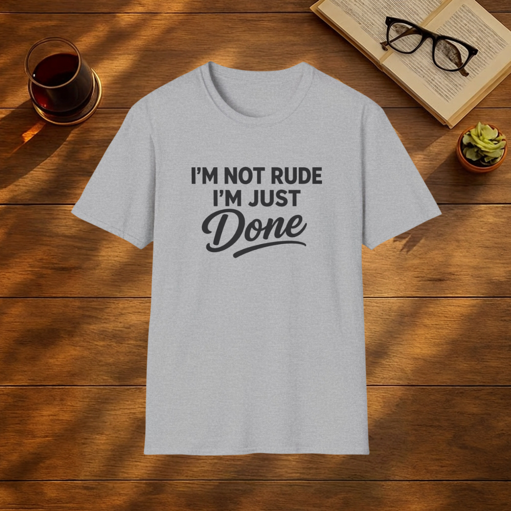 I'm Not Rude, I'm Just Done T-Shirt