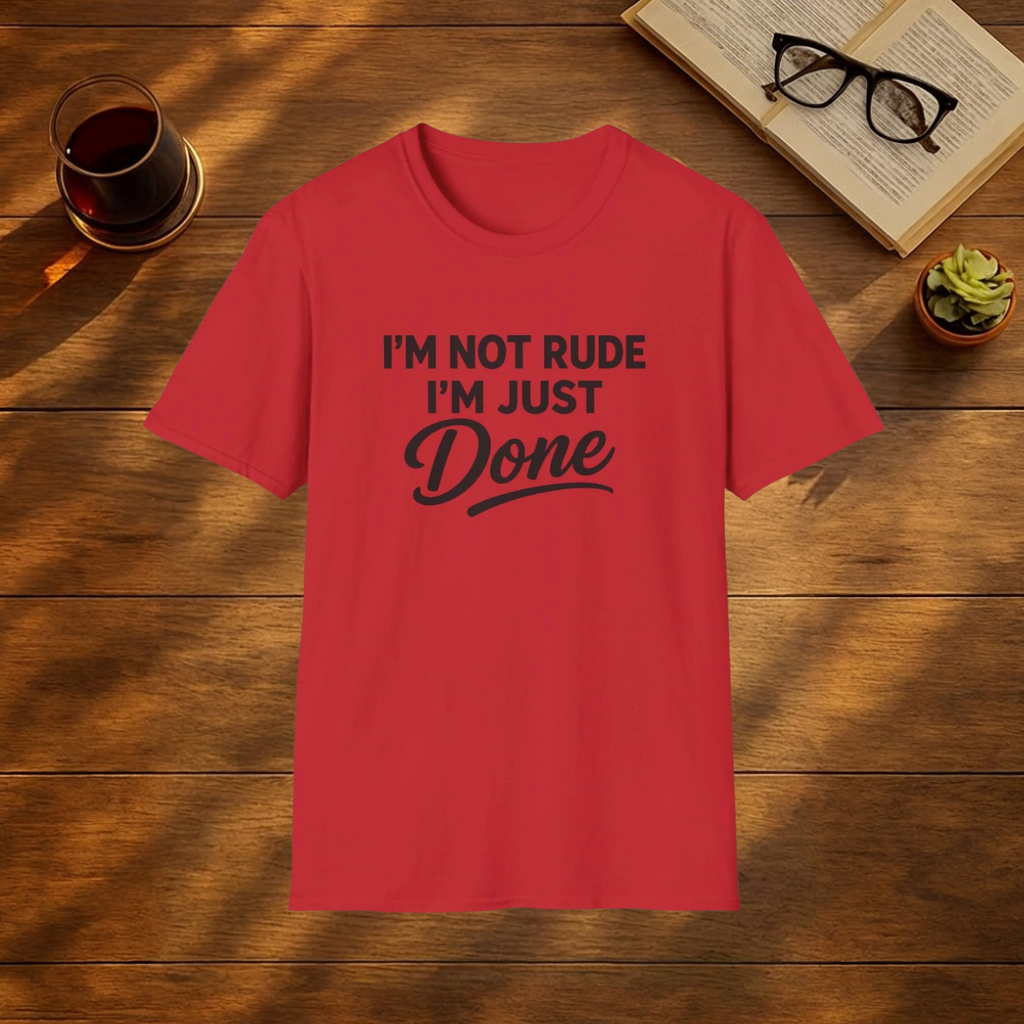 I'm Not Rude, I'm Just Done T-Shirt