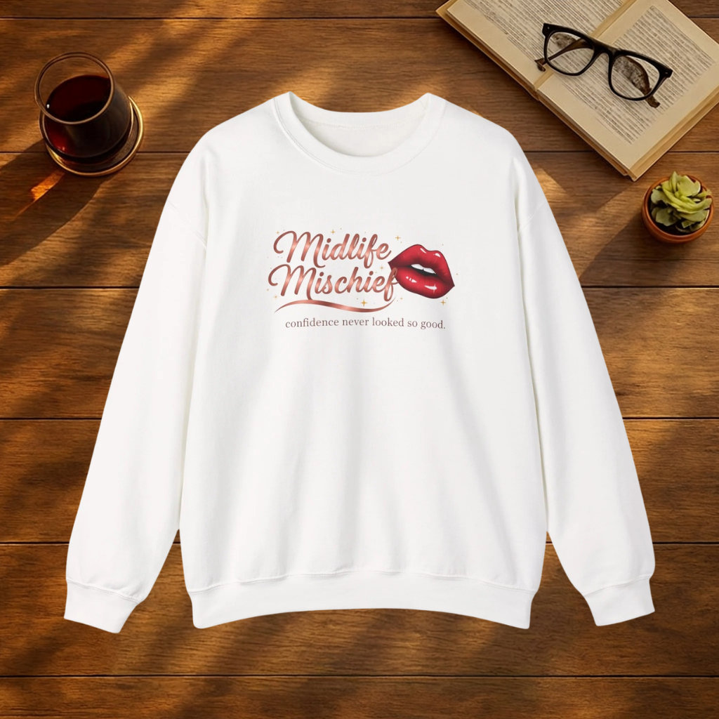 Midlife Mischief Lips Sweatshirt