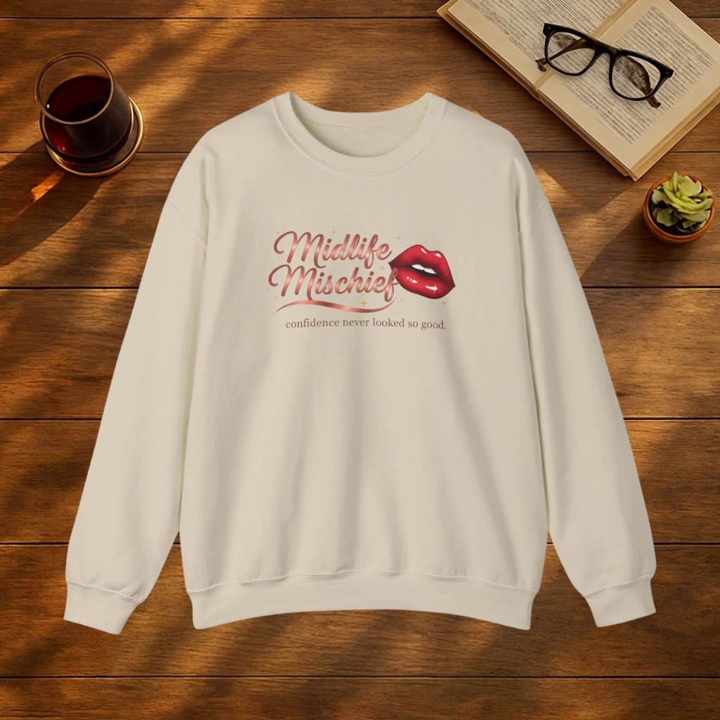 Midlife Mischief Lips Sweatshirt