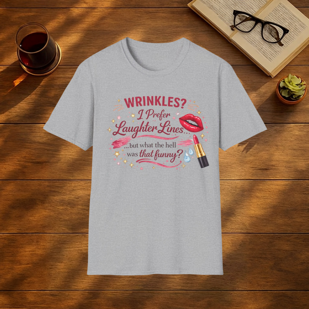 Wrinkles? I Prefer Laughter Lines T-shirt