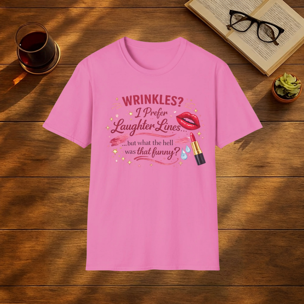 Wrinkles? I Prefer Laughter Lines T-shirt