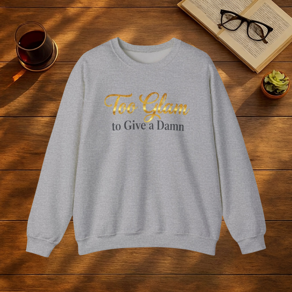 Too Glam to Give a Damn Sweatshirt