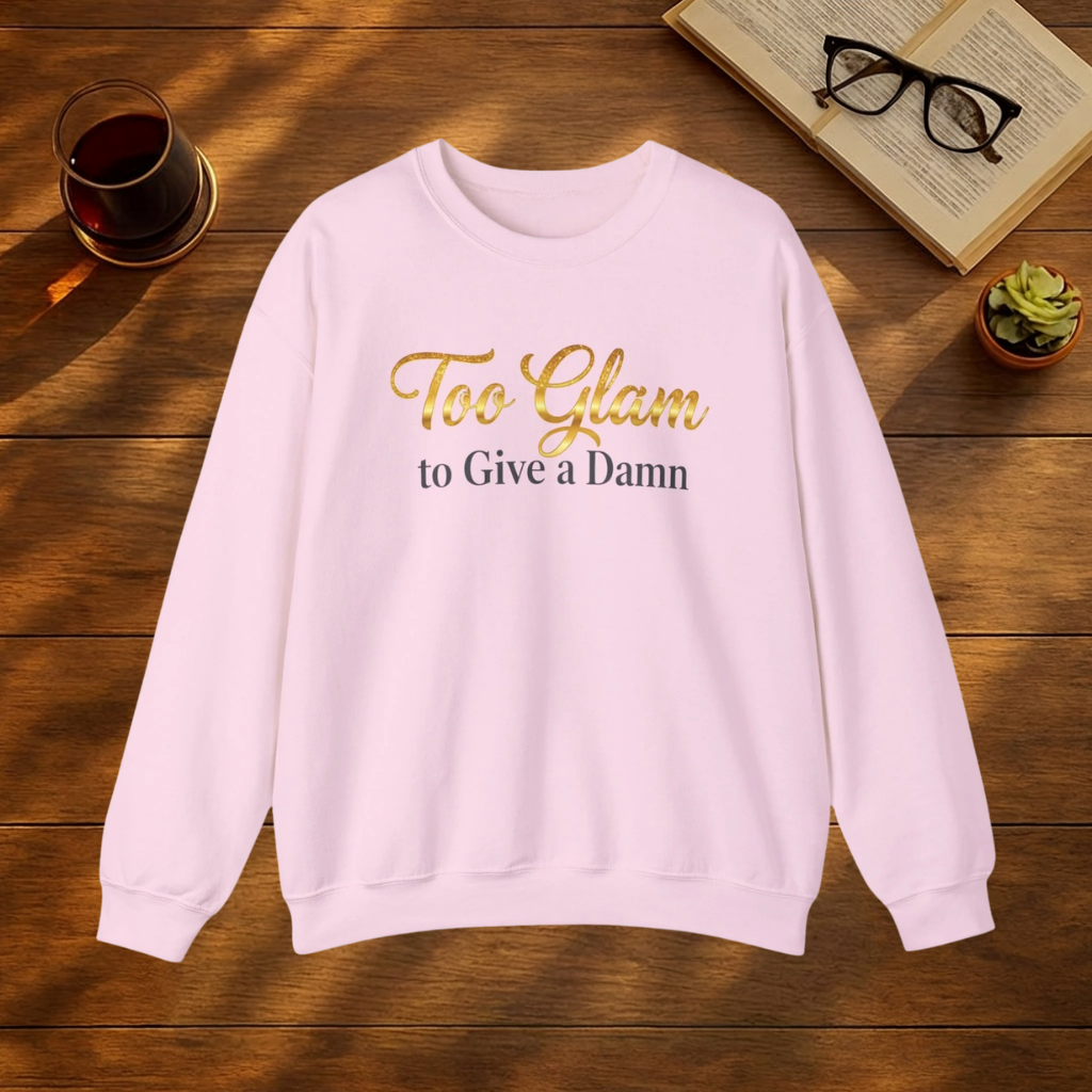 Too Glam to Give a Damn Sweatshirt