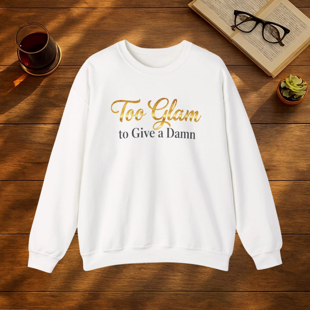 Too Glam to Give a Damn Sweatshirt