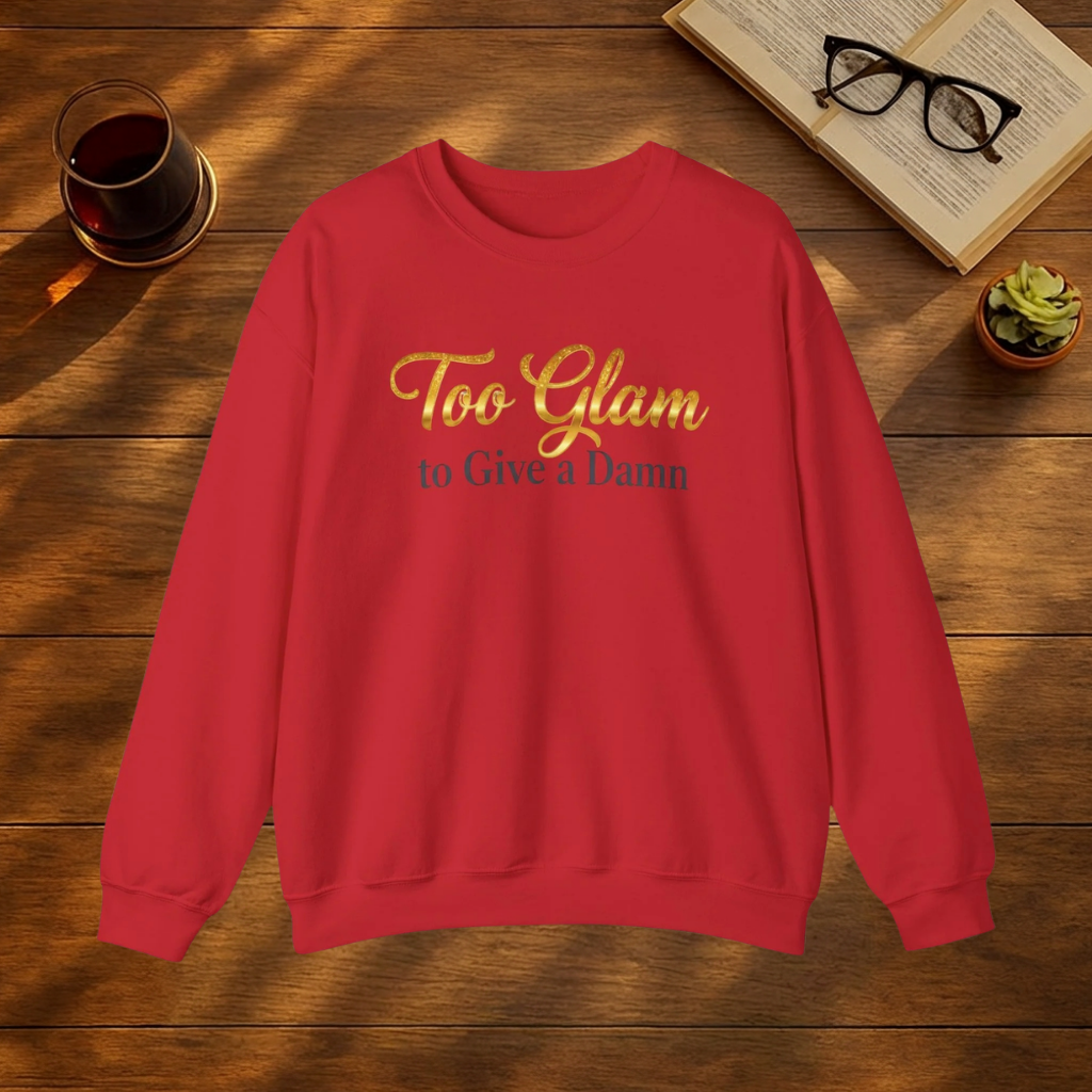 Too Glam to Give a Damn Sweatshirt