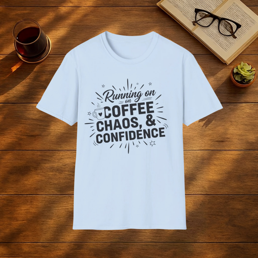Running on Coffee, Chaos & Confidence T-Shirt