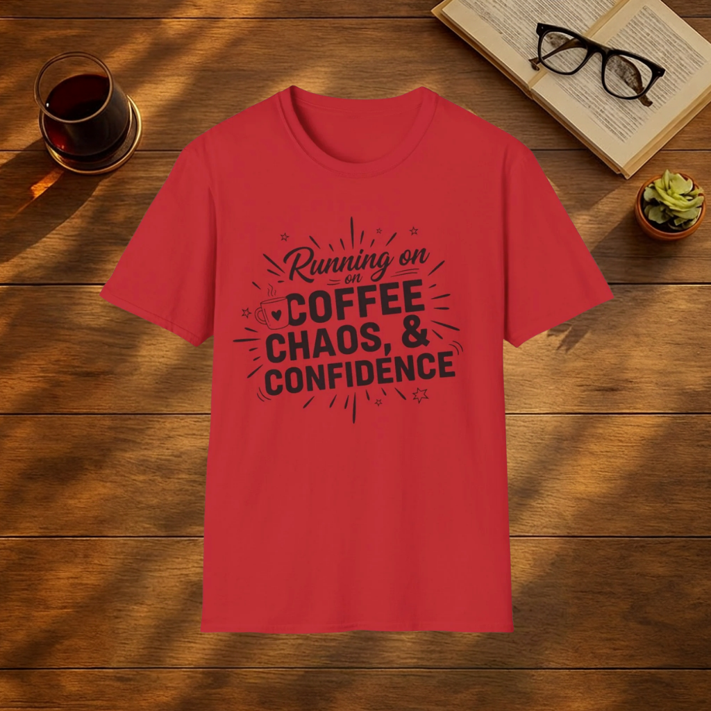 Running on Coffee, Chaos & Confidence T-Shirt