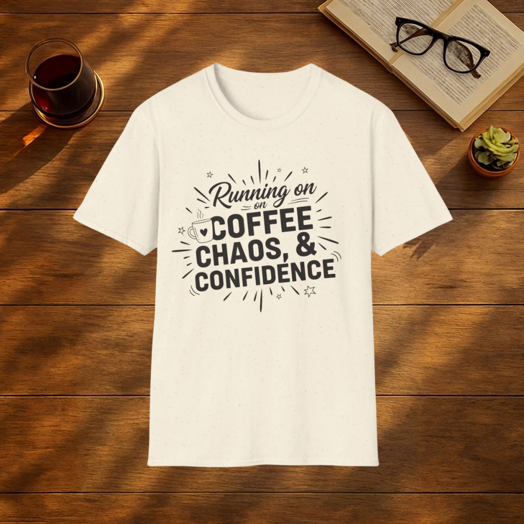Running on Coffee, Chaos & Confidence T-Shirt