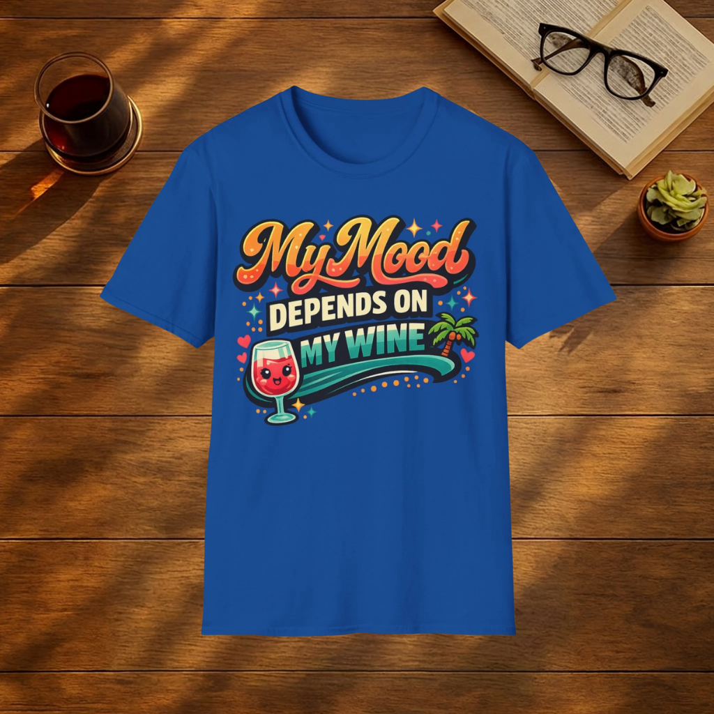 My Mood Depends on My Wine T-Shirt