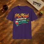 My Mood Depends on My Wine T-Shirt