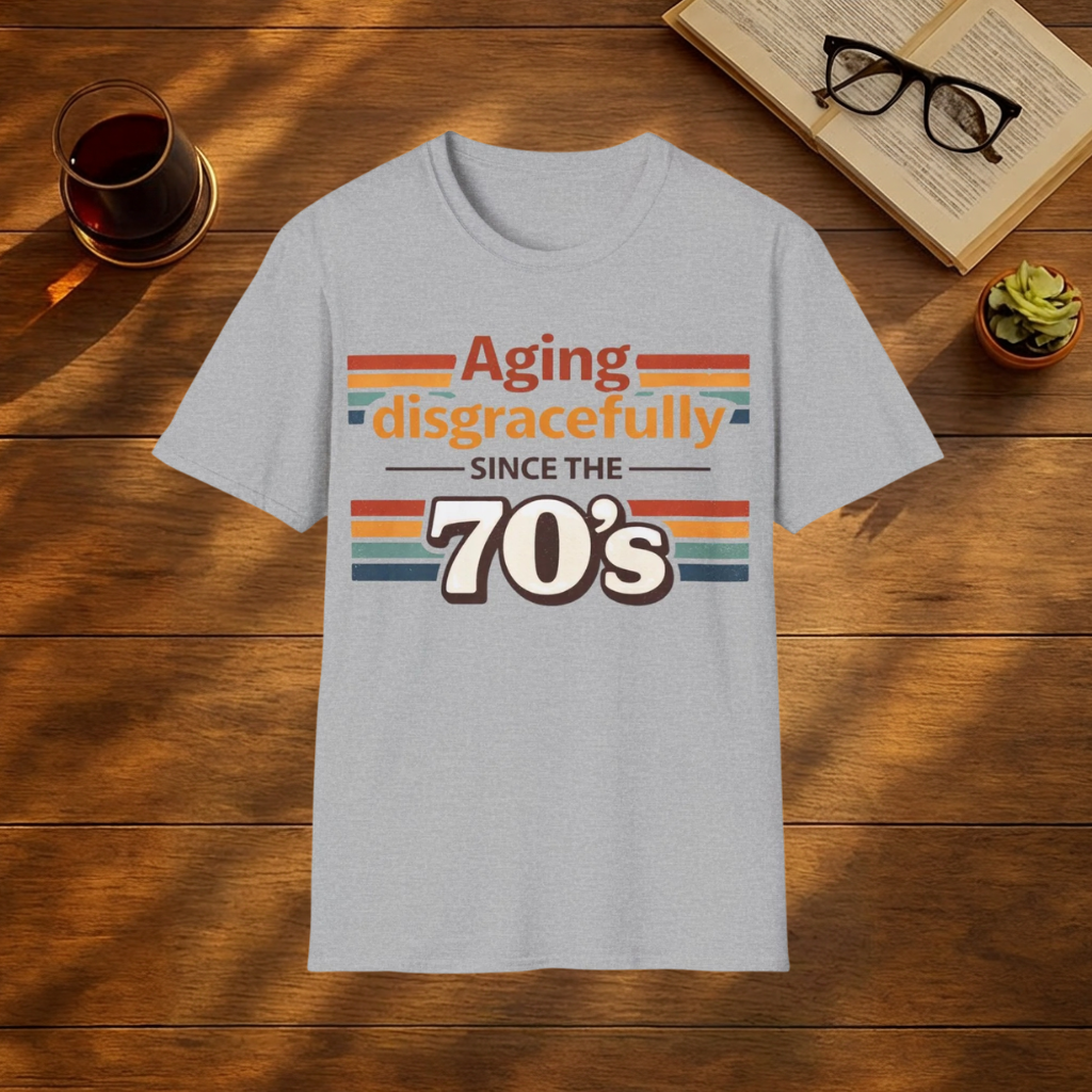 Aging Disgracefully T-Shirt — Neutral Minimalist Tee