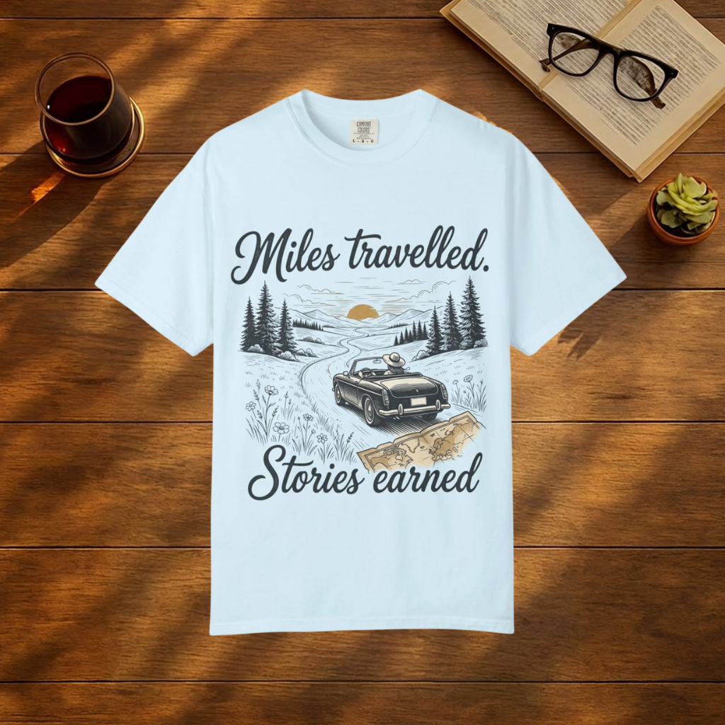 Miles Travelled, Stories Earned T-Shirt