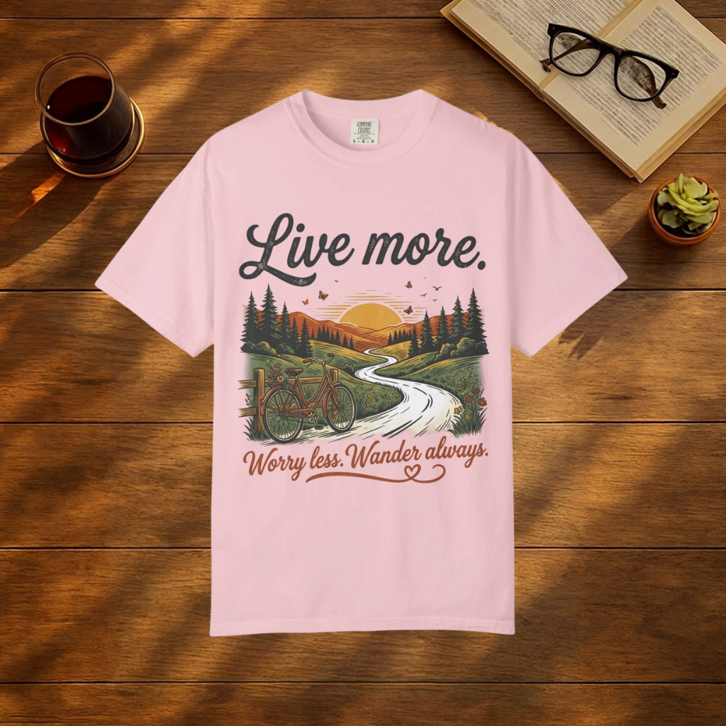 Live More, Worry Less, Wander Always T-Shirt