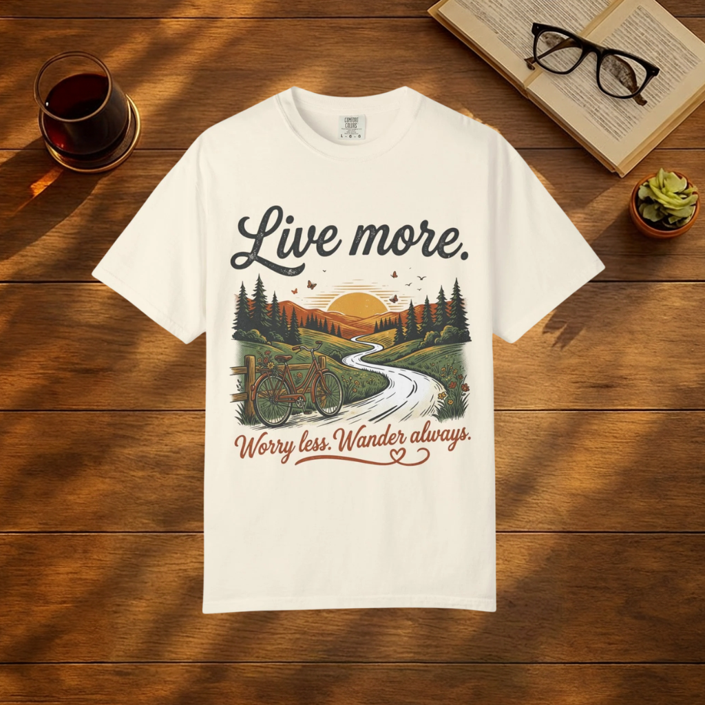 Live More, Worry Less, Wander Always T-Shirt