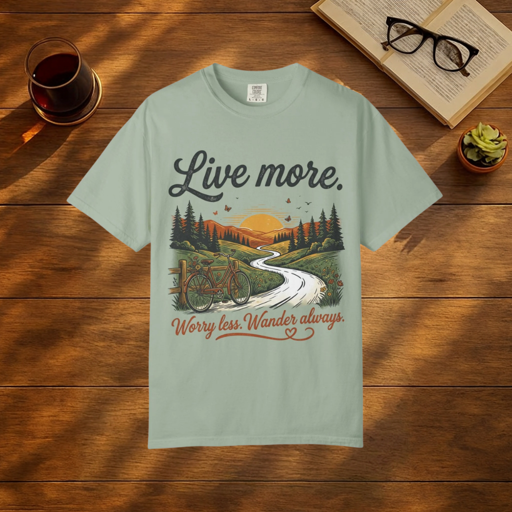 Live More, Worry Less, Wander Always T-Shirt