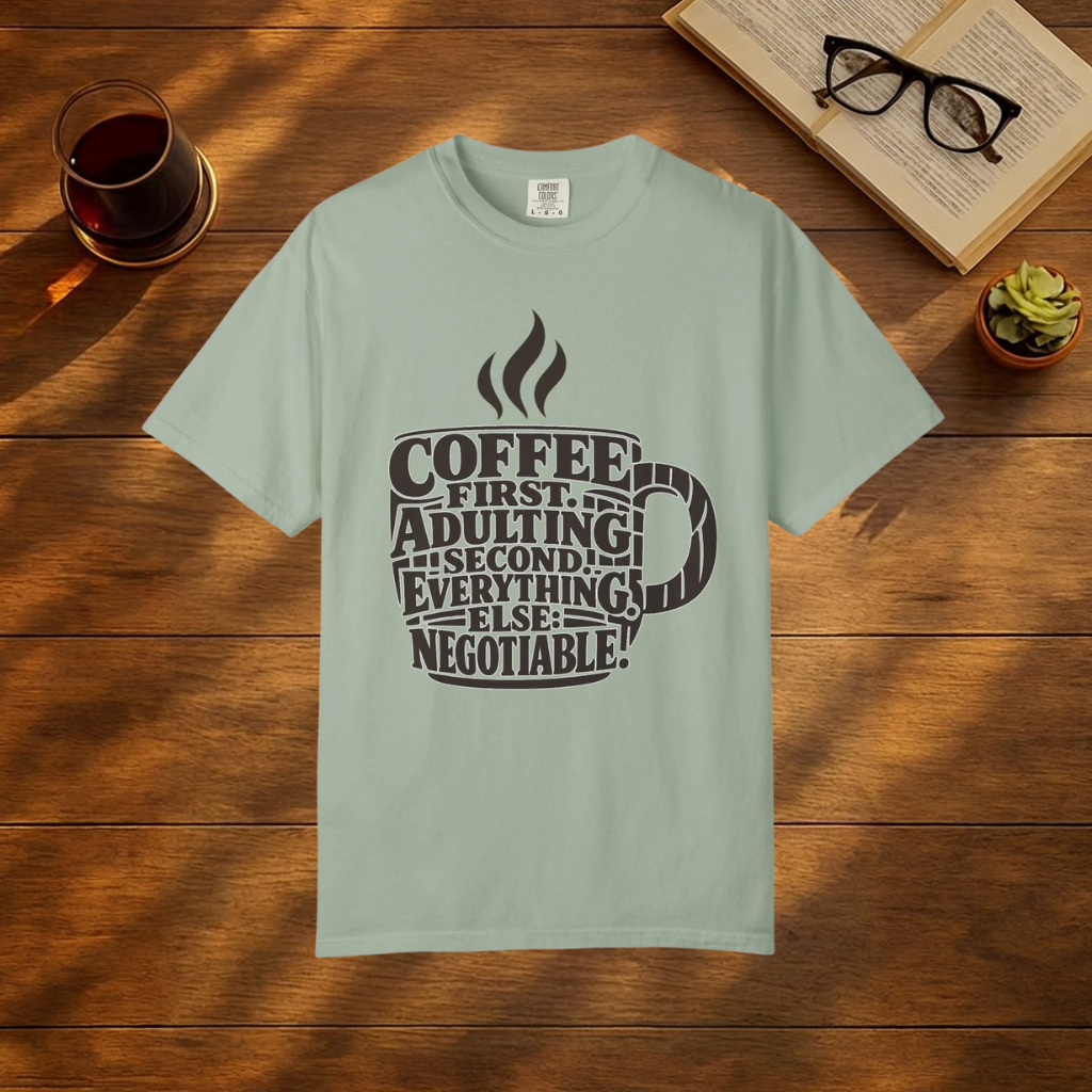 Coffee First Adulting Second T-Shirt