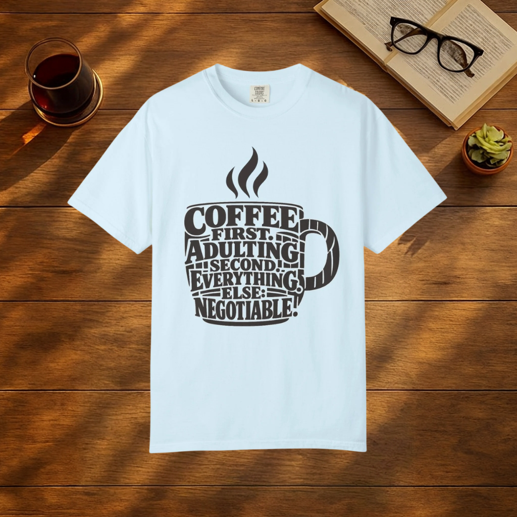 Coffee First Adulting Second T-Shirt