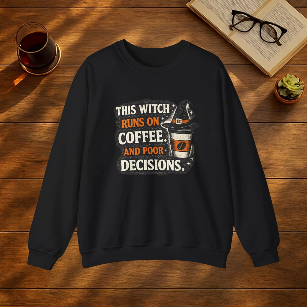 This Witch Runs on Coffee Sweatshirt