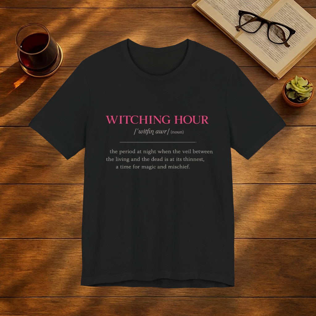 Witching Hour Definition Tee — Gothic Witchy Halloween T‑Shirt