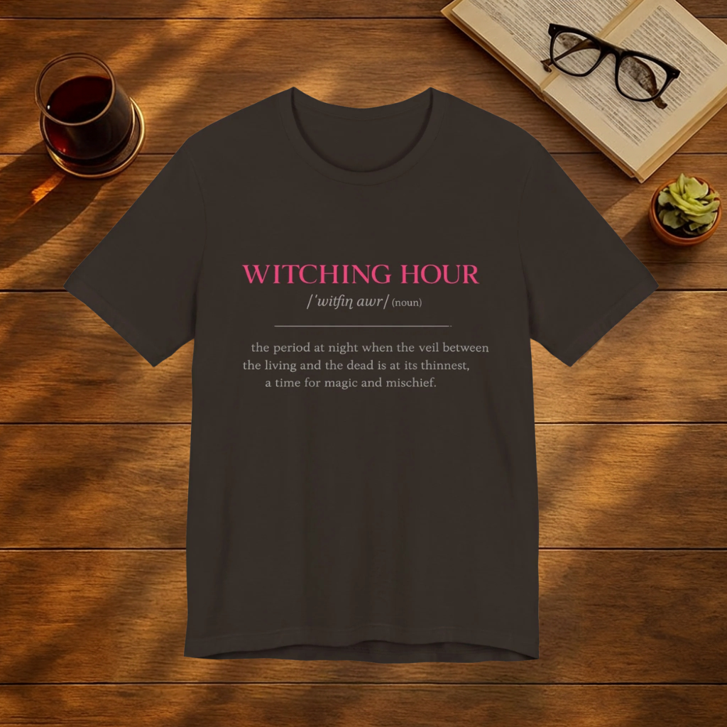 Witching Hour Definition Tee — Gothic Witchy Halloween T‑Shirt