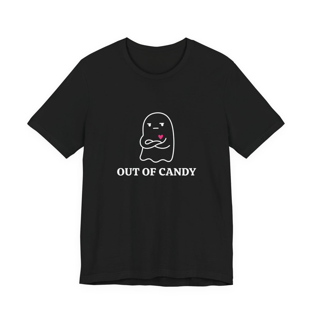 Out of Candy Ghost T-Shirt — Cute Halloween Graphic Tee