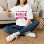 Multitasker Wine Tee — "I Can Worry, Forget & Pour Wine All at Once" T-Shirt