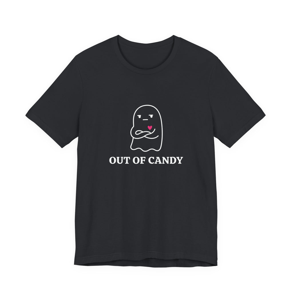 Out of Candy Ghost T-Shirt — Cute Halloween Graphic Tee