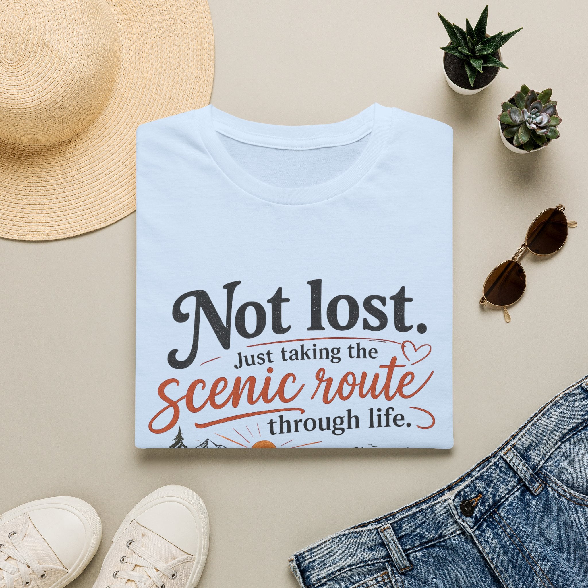 Not Lost. Just Taking the Scenic Route Through Life T-Shirt