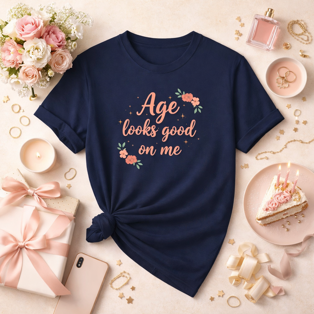 Age Looks Good on Me | Empowering Women’s T-Shirt | Midlife Motivation | Gift for Women 40 50 60